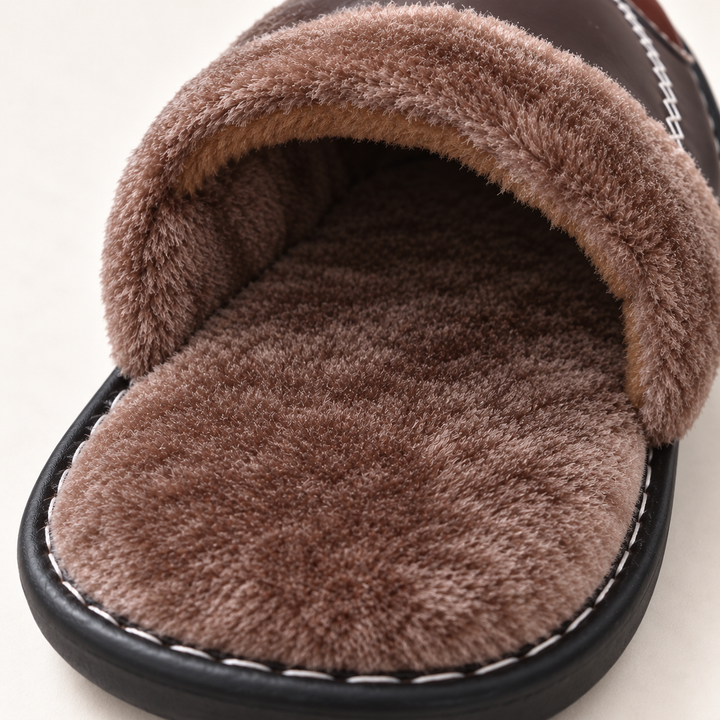 Close view into Alder slipper lining and exposed footbed