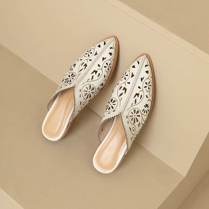 Floral Cutout Mules