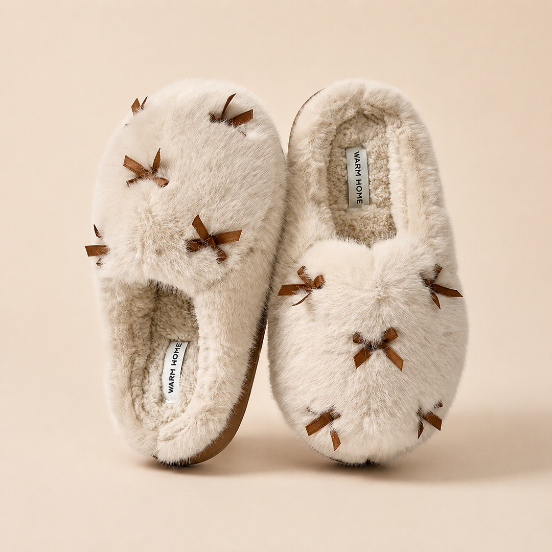 Soft Bow Slippers