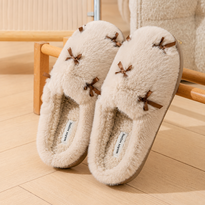 Soft Bow Slippers