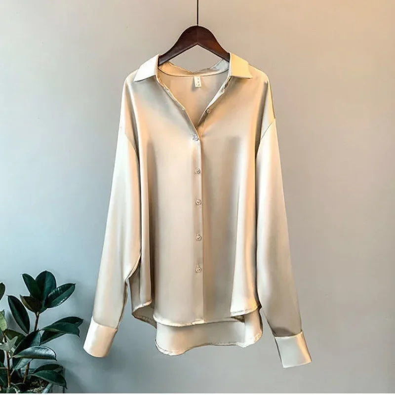 Satin Button Shirt