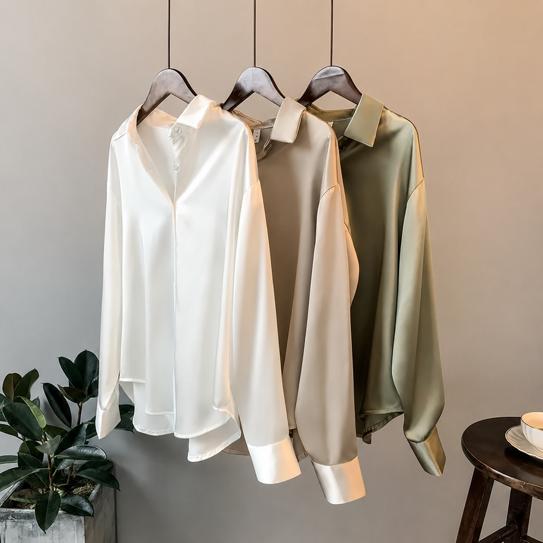 Satin Button Shirt