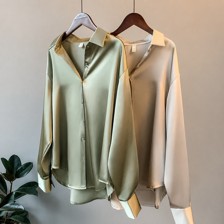Satin Button Shirt