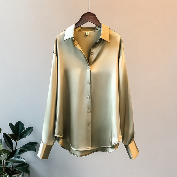 Satin Button Shirt
