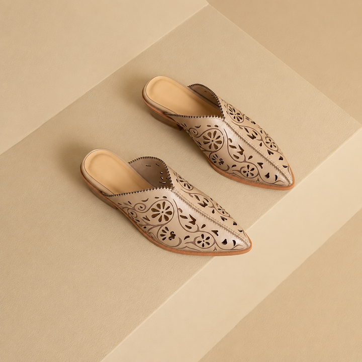 Floral Cutout Mules