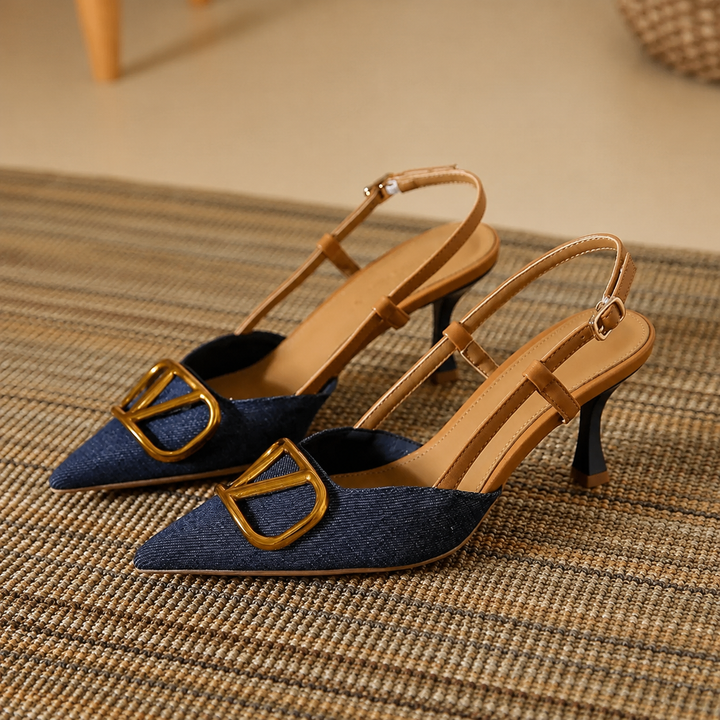 Pointed Slingback Heels