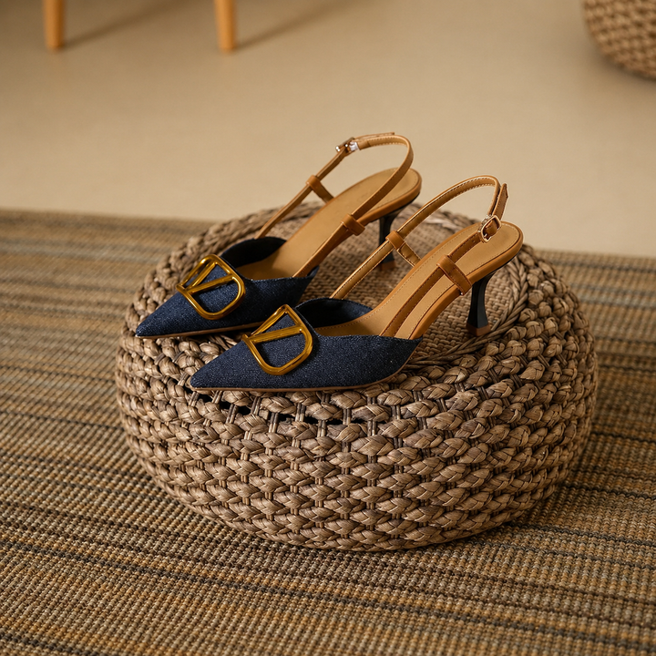 Pointed Slingback Heels