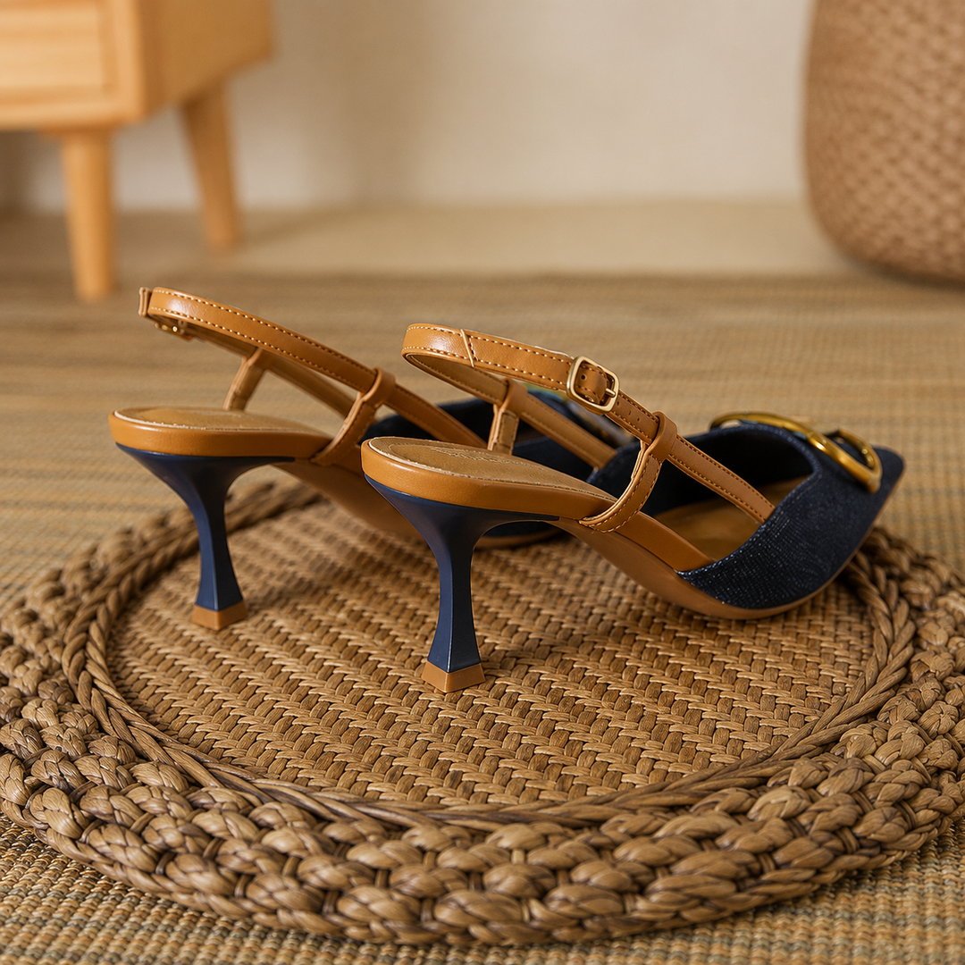 Pointed Slingback Heels