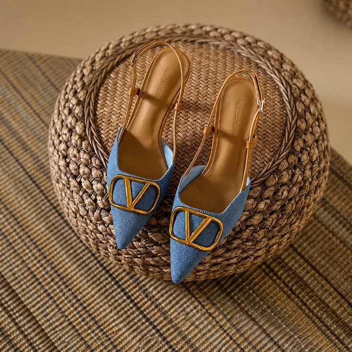 Pointed Slingback Heels