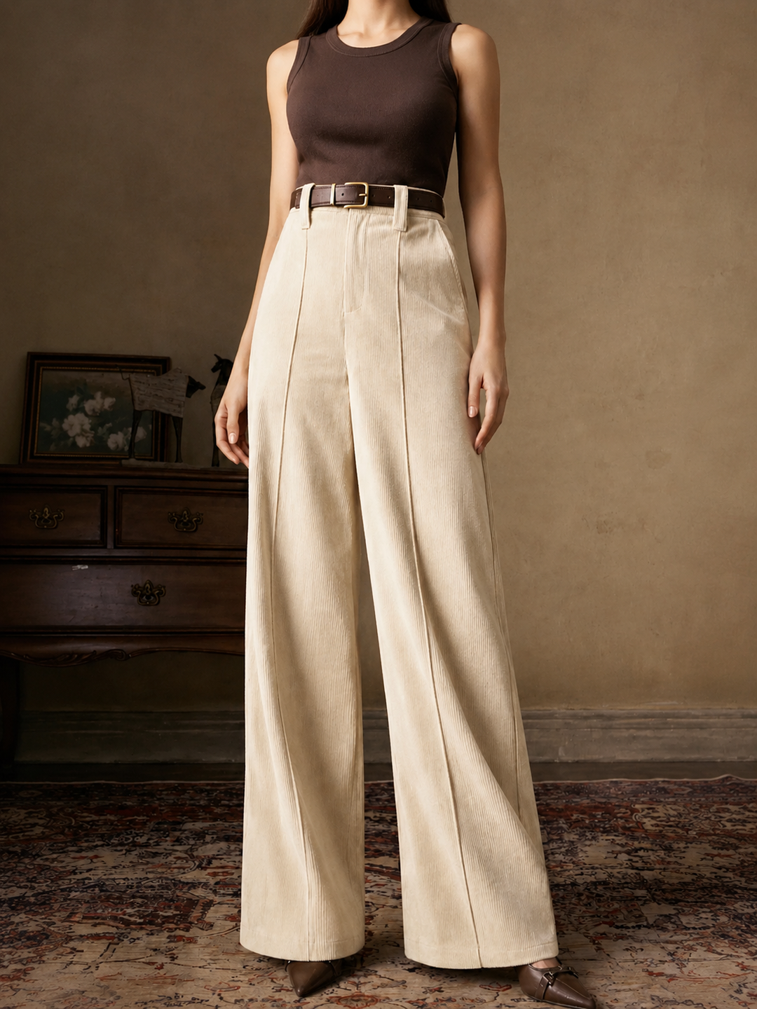 Tailored High-Waist Pants