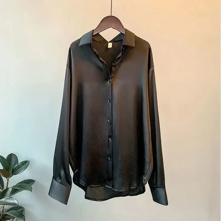 Satin Button Shirt