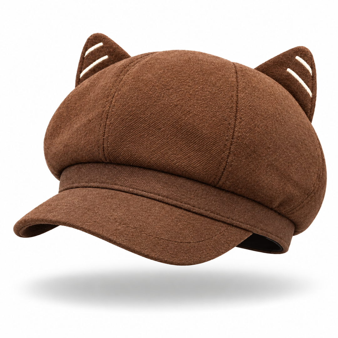 Coffee cat-ear cap floating hero