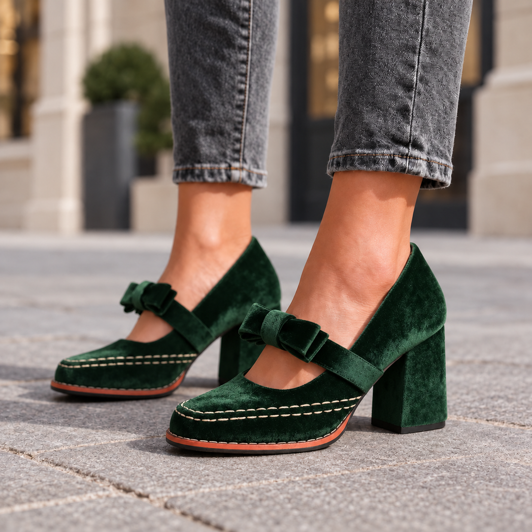Arianna Velvet Loafers