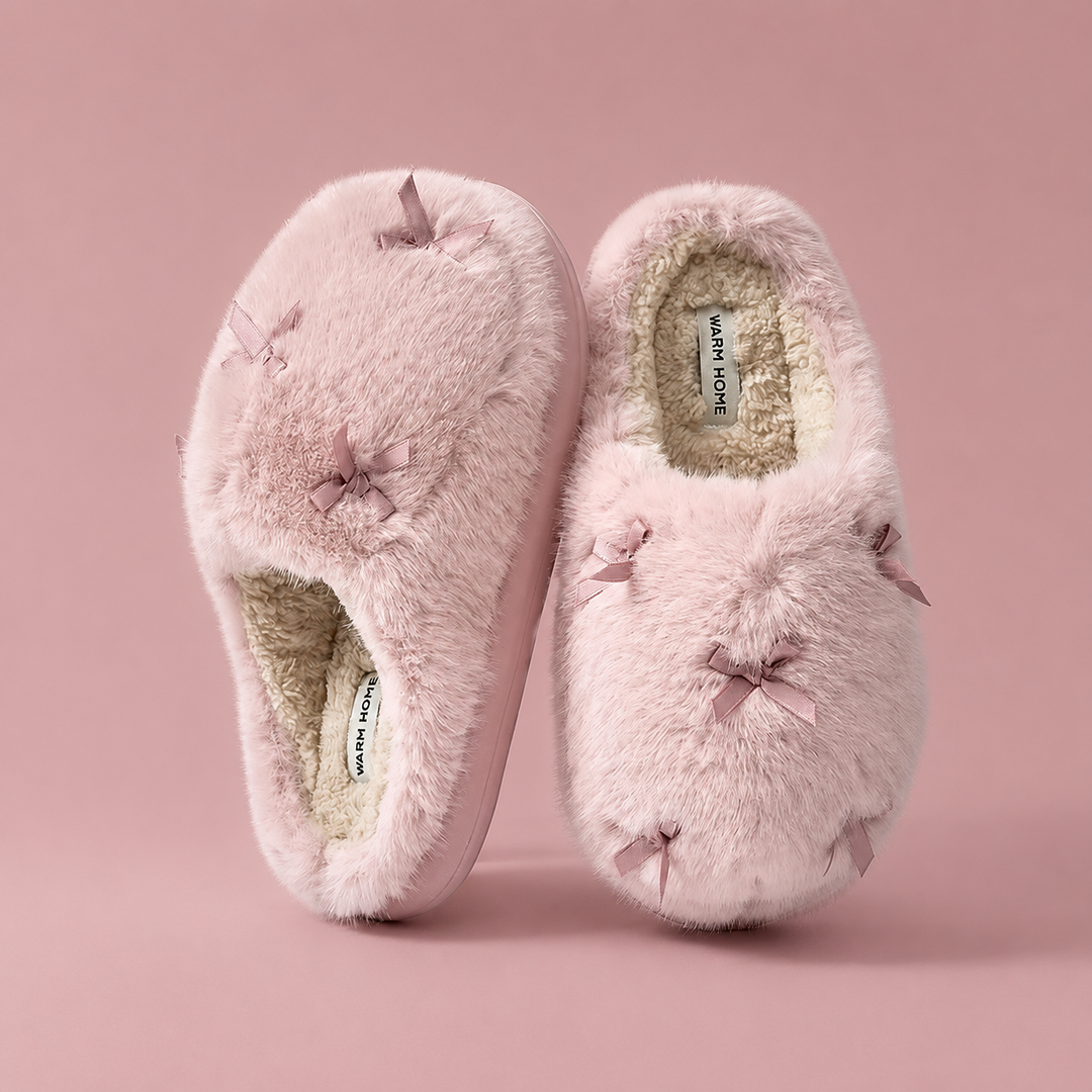Soft Bow Slippers