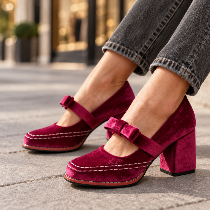 Arianna Velvet Loafers