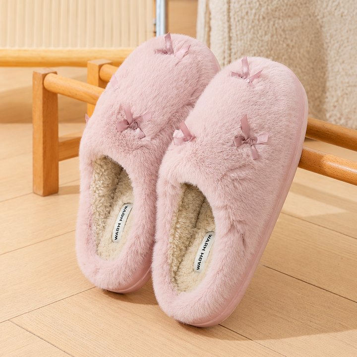 Soft Bow Slippers