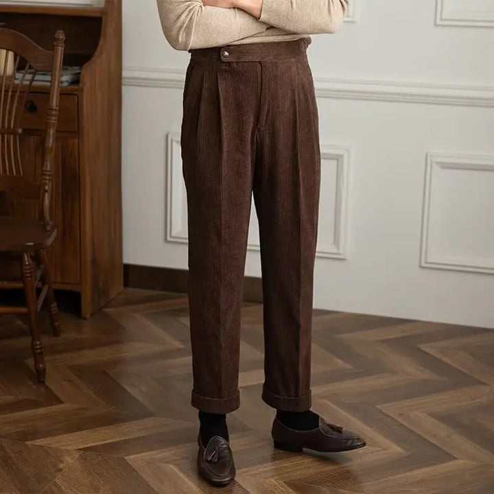 High-Waist Corduroy Pants