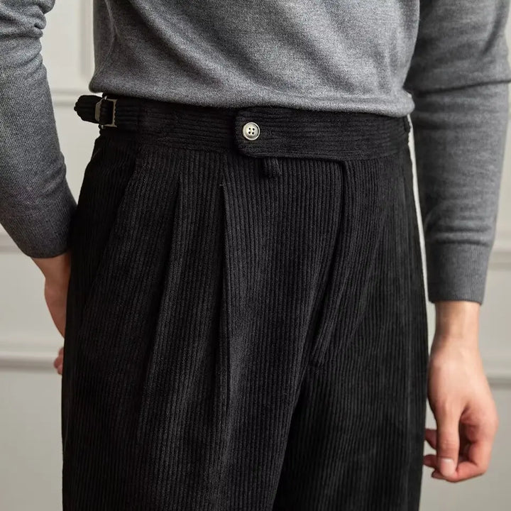 High-Waist Corduroy Pants