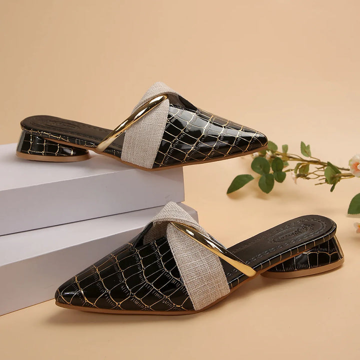 Vera Croc Mules