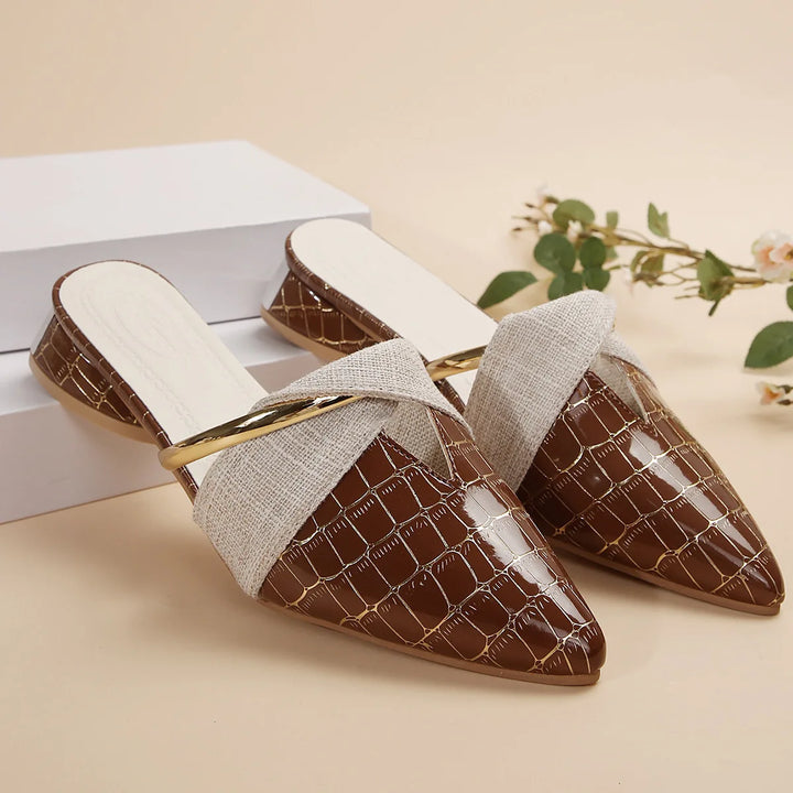 Vera Croc Mules