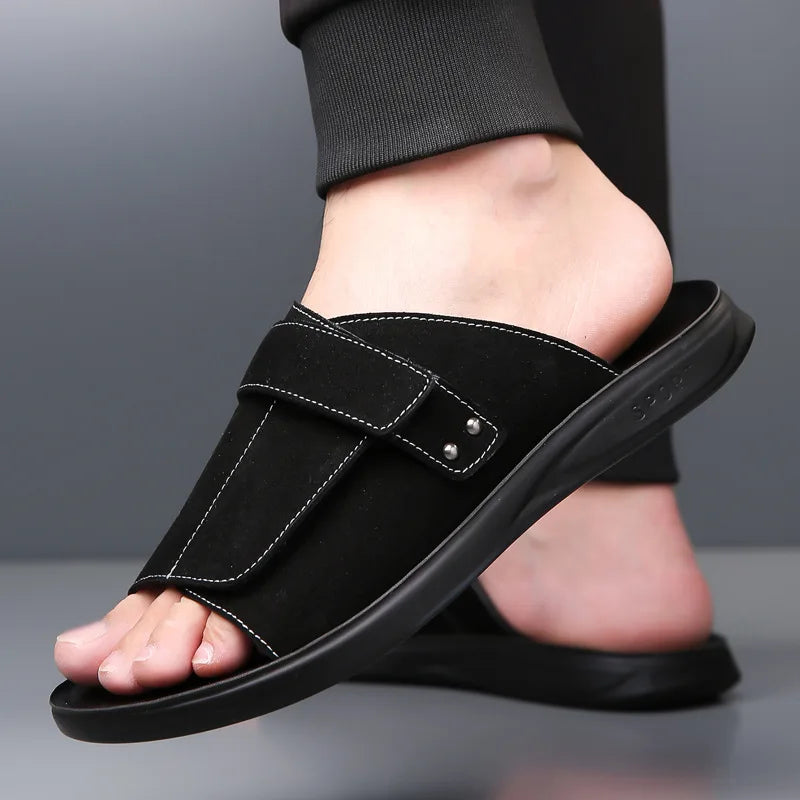 Cove Suede Slides