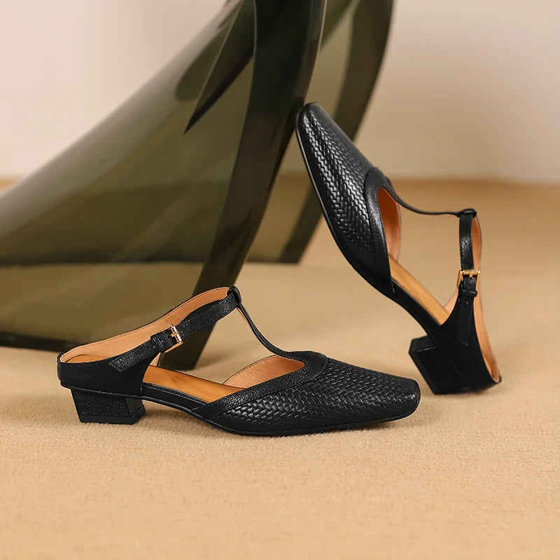 Elise Leather Mules