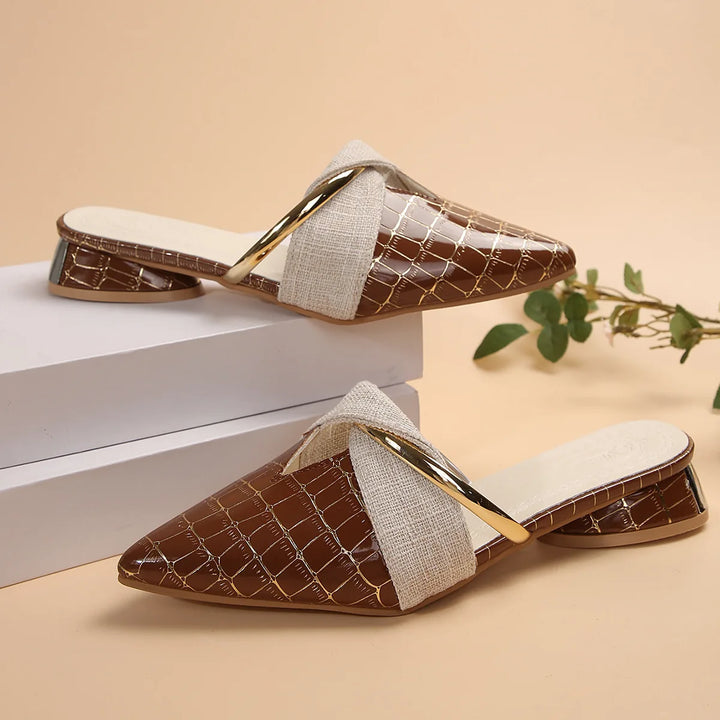Vera Croc Mules