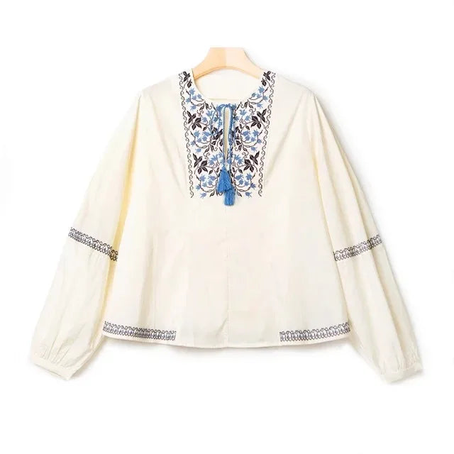 Bohemian Embroidery Top