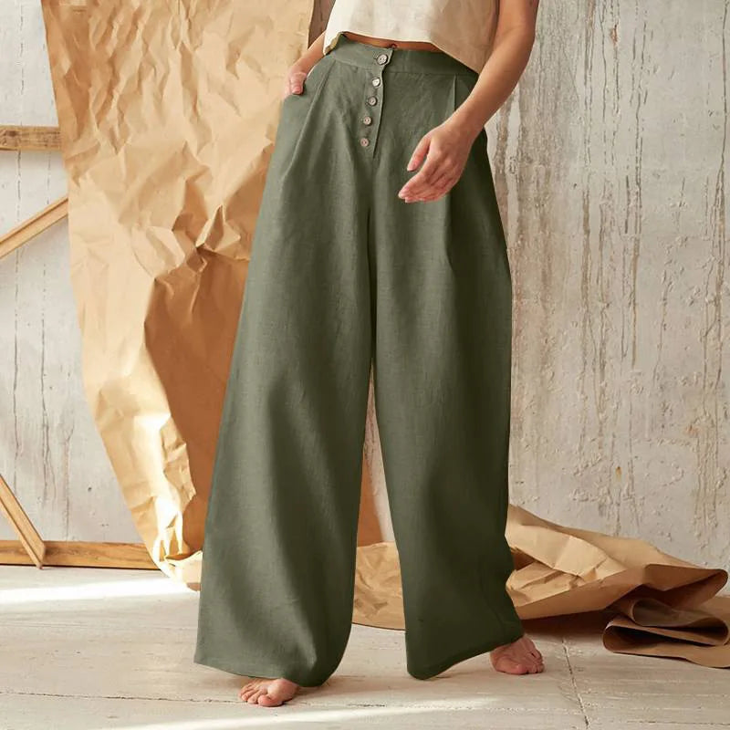 Lena Button Pants