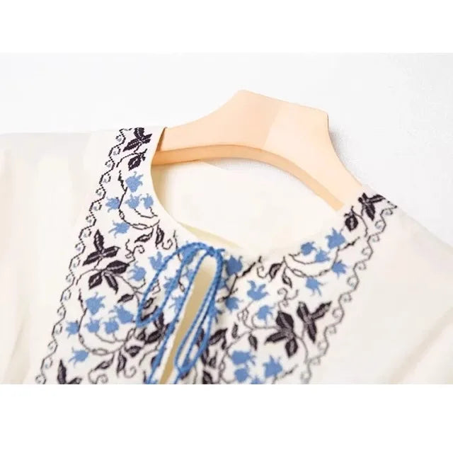 Bohemian Embroidery Top