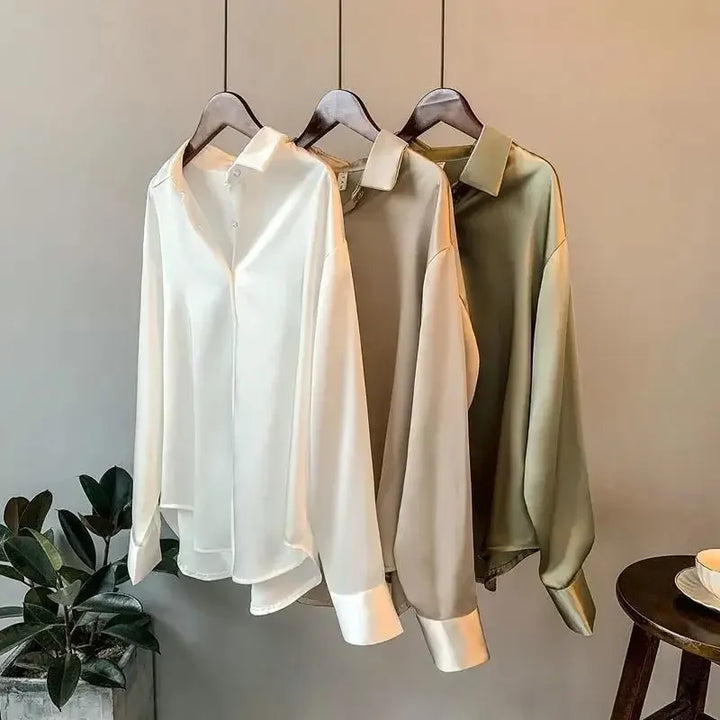 Satin Button Shirt