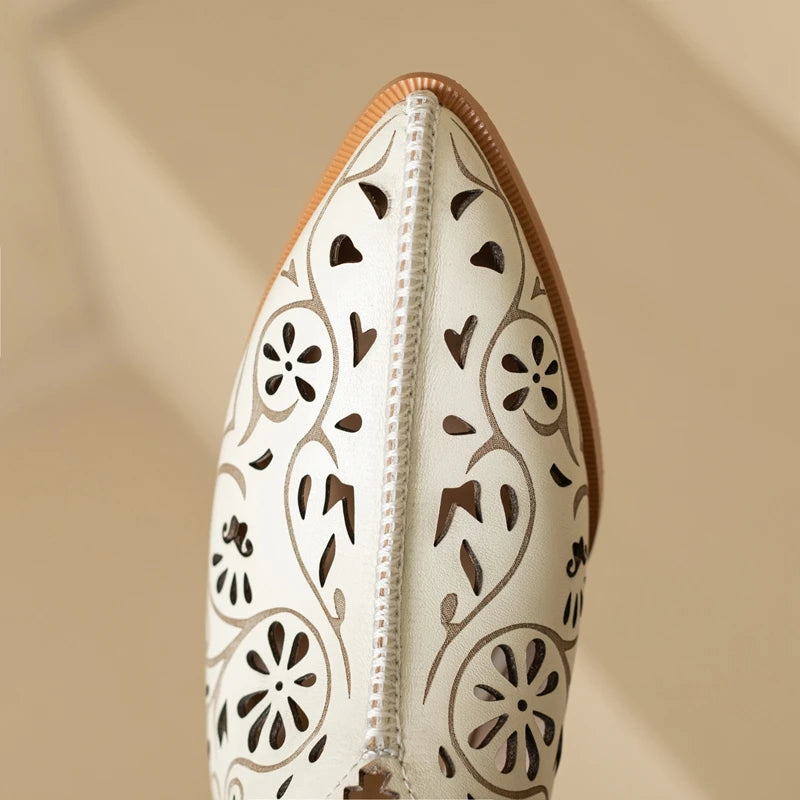 Floral Cutout Mules