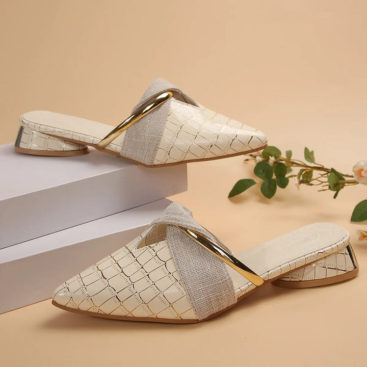Vera Croc Mules
