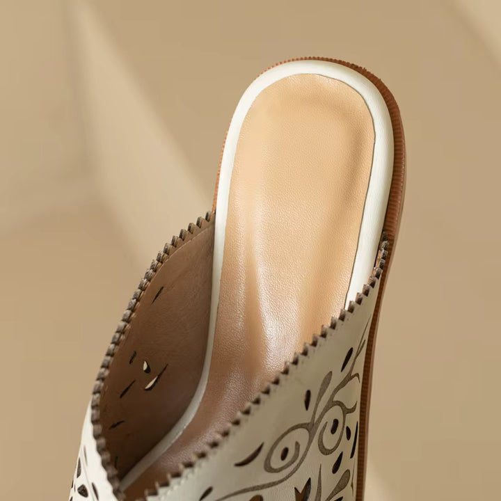 Floral Cutout Mules