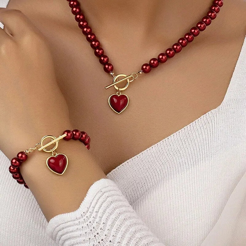 Pearl Heart Set