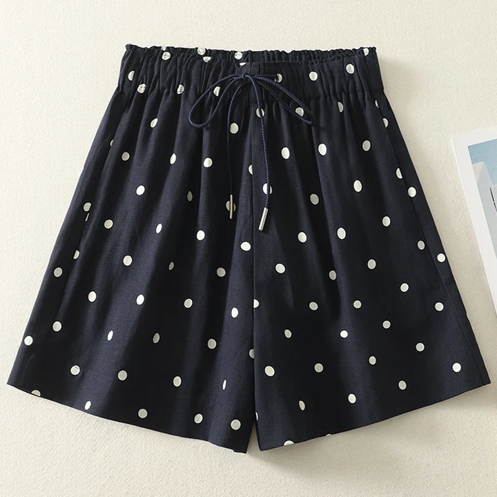 Drawstring Dot Shorts
