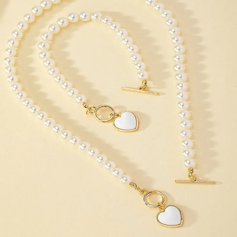 Pearl Heart Set