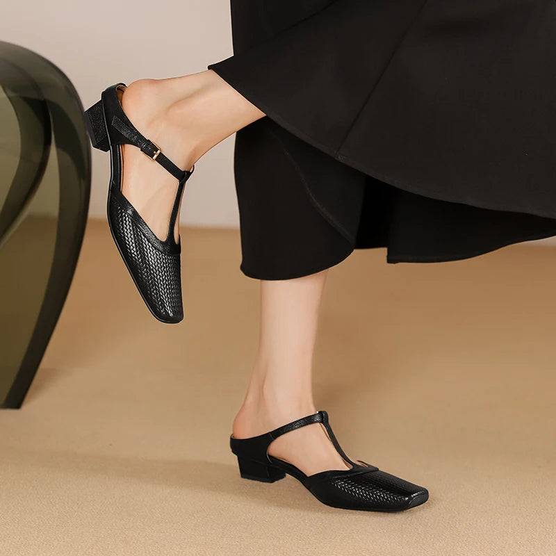 Elise Leather Mules