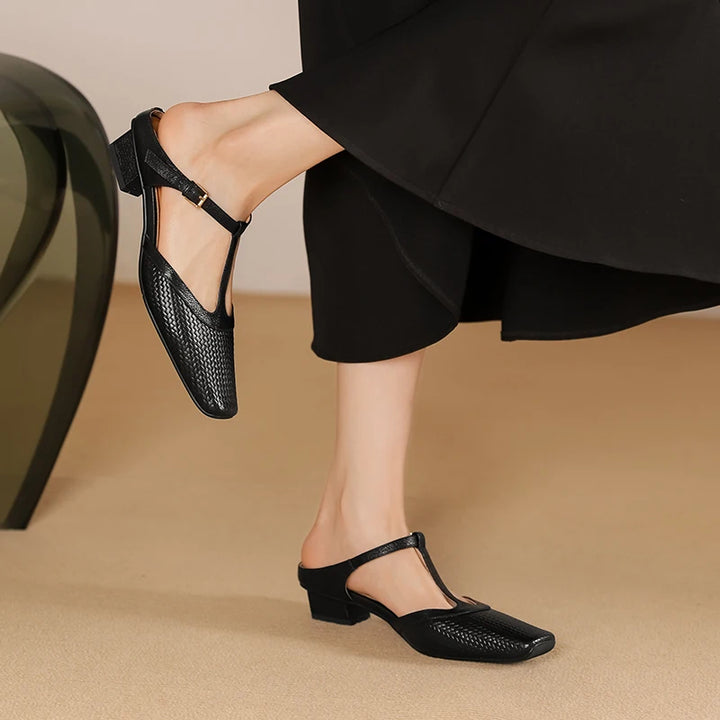 Elise Leather Mules