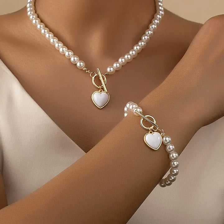 Pearl Heart Set