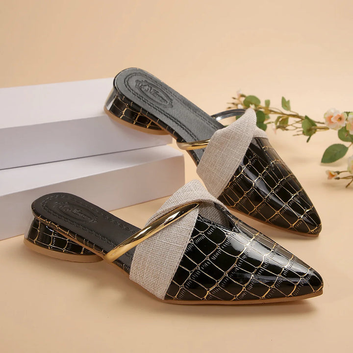 Vera Croc Mules