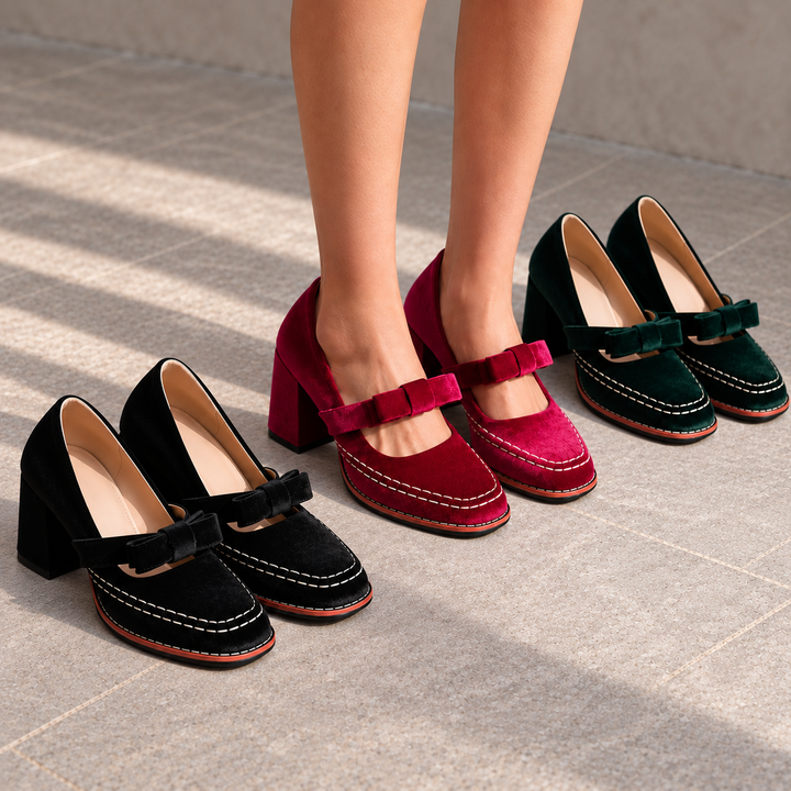 Arianna Velvet Loafers