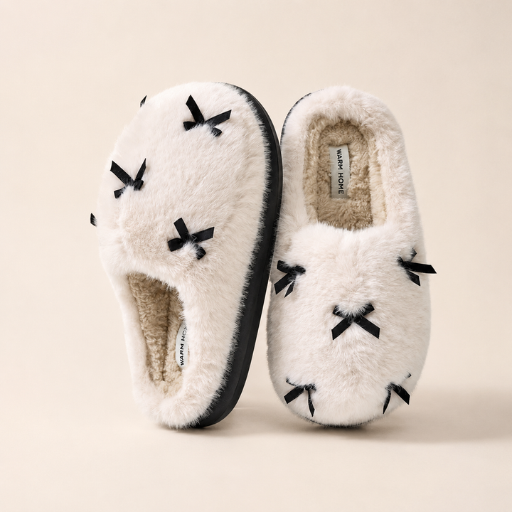 Soft Bow Slippers