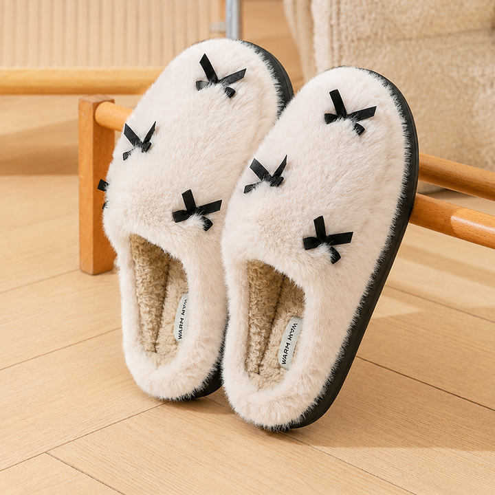 Soft Bow Slippers