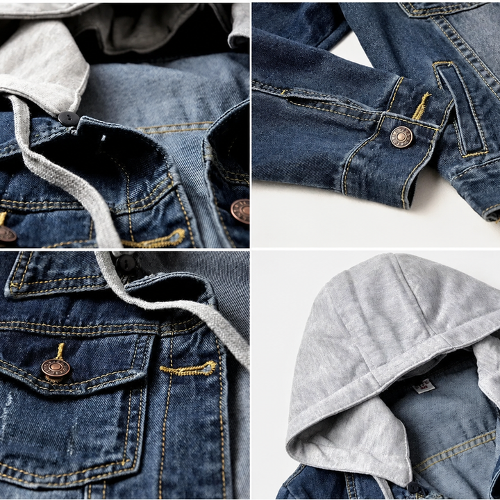 Hooded Denim Jacket