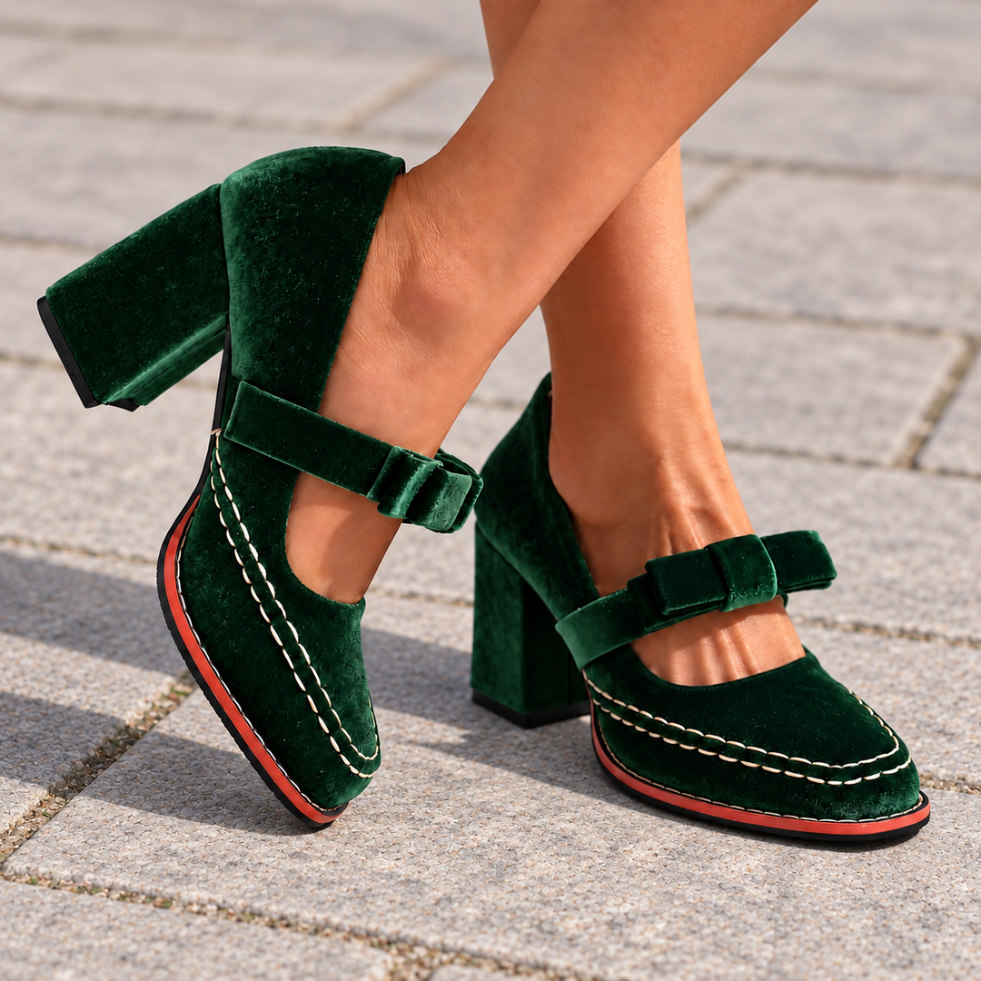 Arianna Velvet Loafers